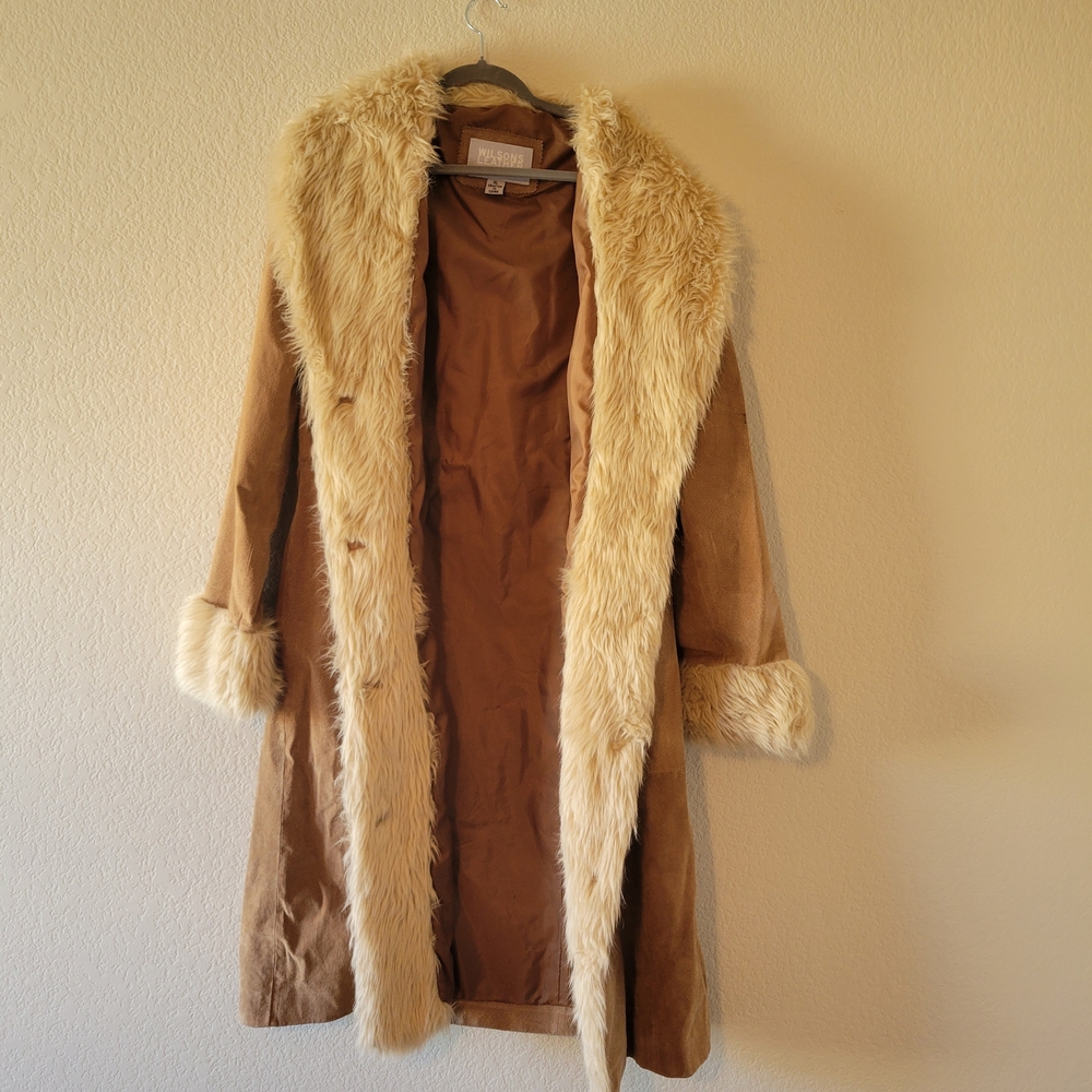 Y2K Wilson Leather Trench Coat